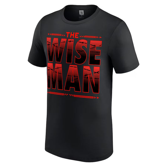 Men's Black Paul Heyman The Wise Man T-Shirt