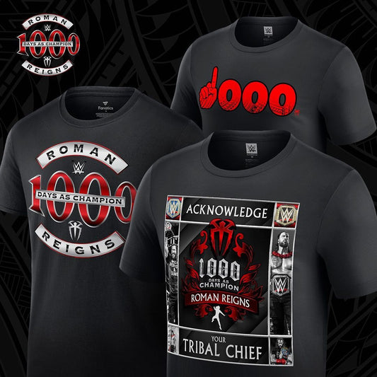 Roman Reigns 1000 Days as Champion Merchandise