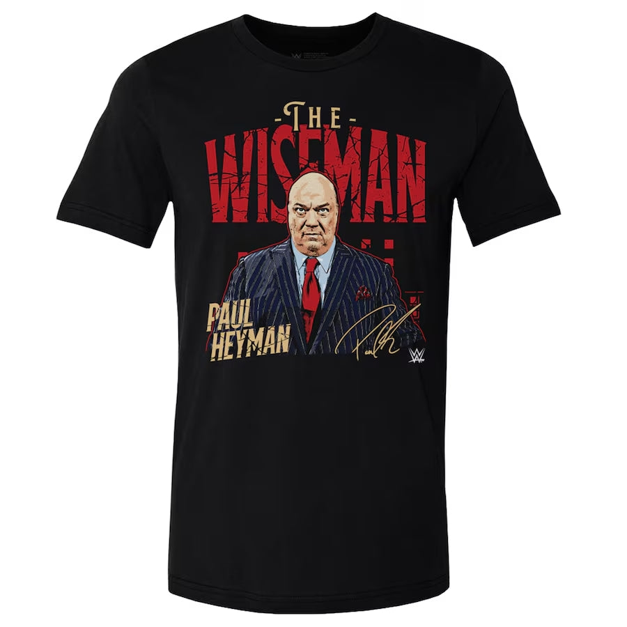 Men's 500 Level Black Paul Heyman Pose T-Shirt