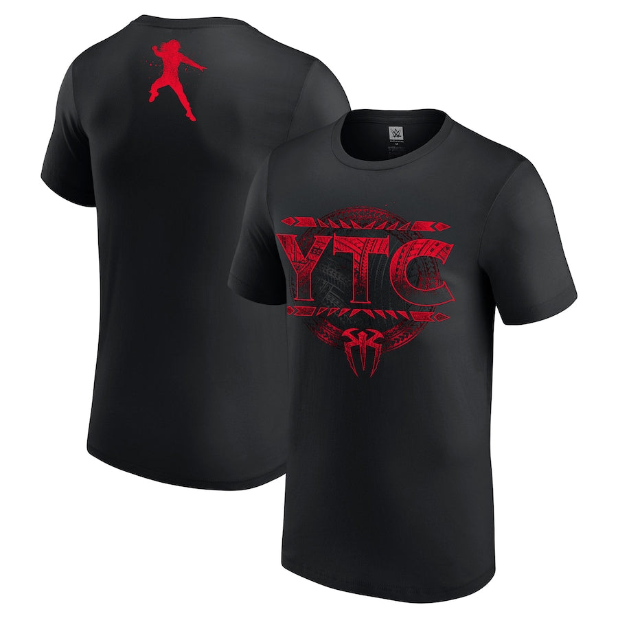 Men's Black Roman Reigns YTC T-Shirt